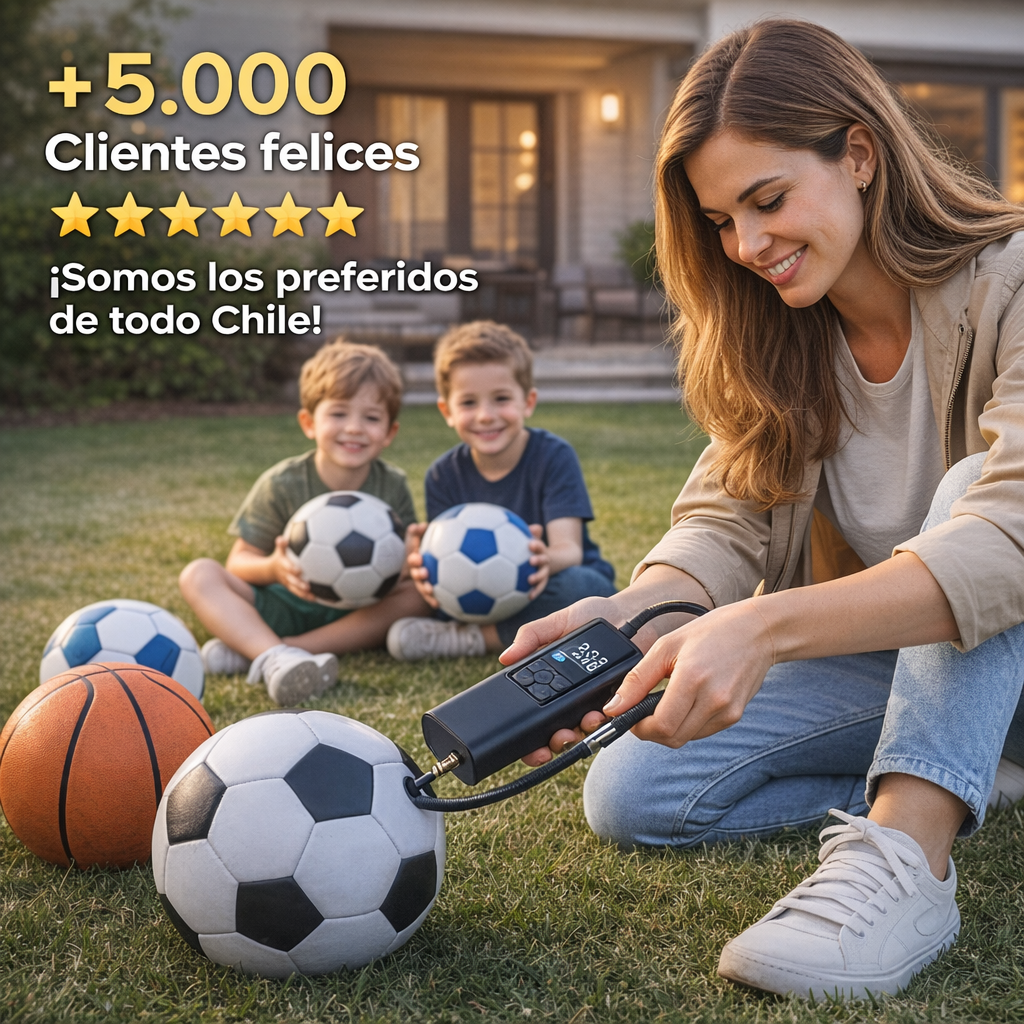 INFLADOR PORTÁTIL MULTIUSOS – Nunca Más Quedes Tirado en la Ruta ⚡🛞