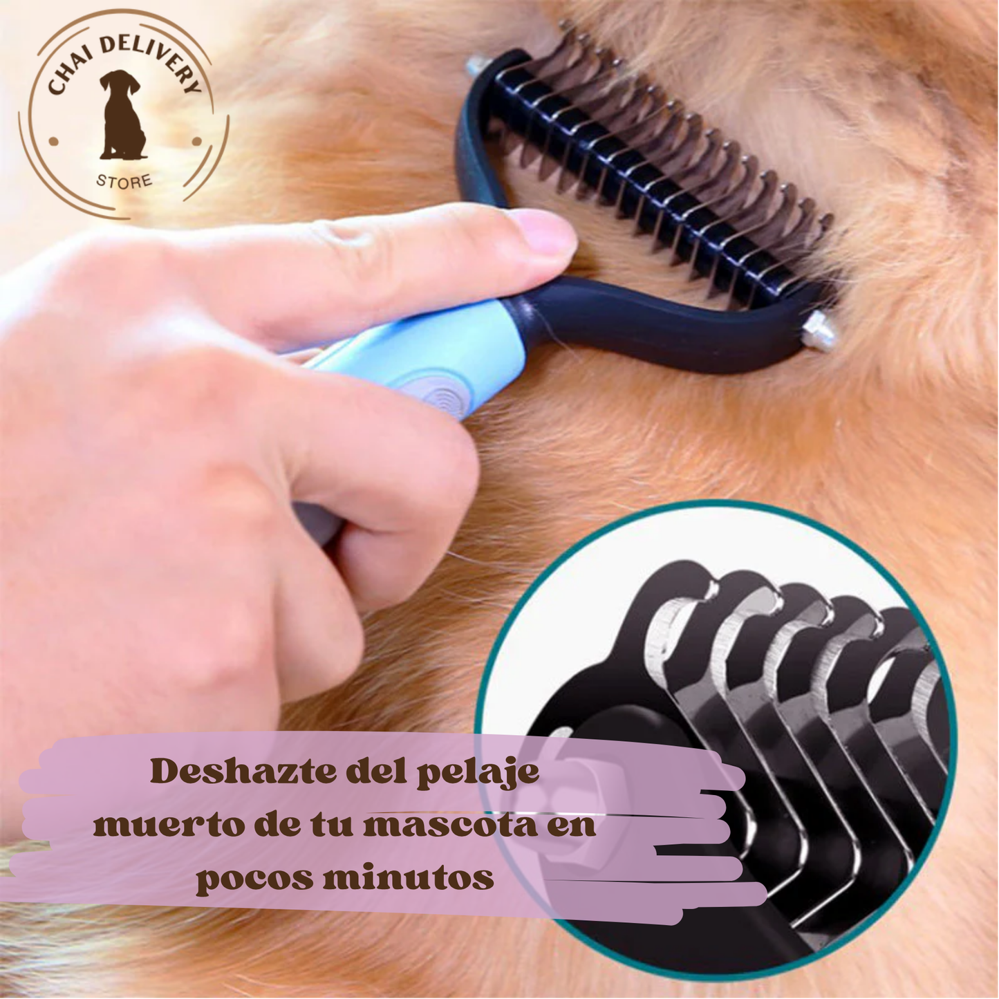 CEPILLO ANTINUDOS PARA MASCOTAS