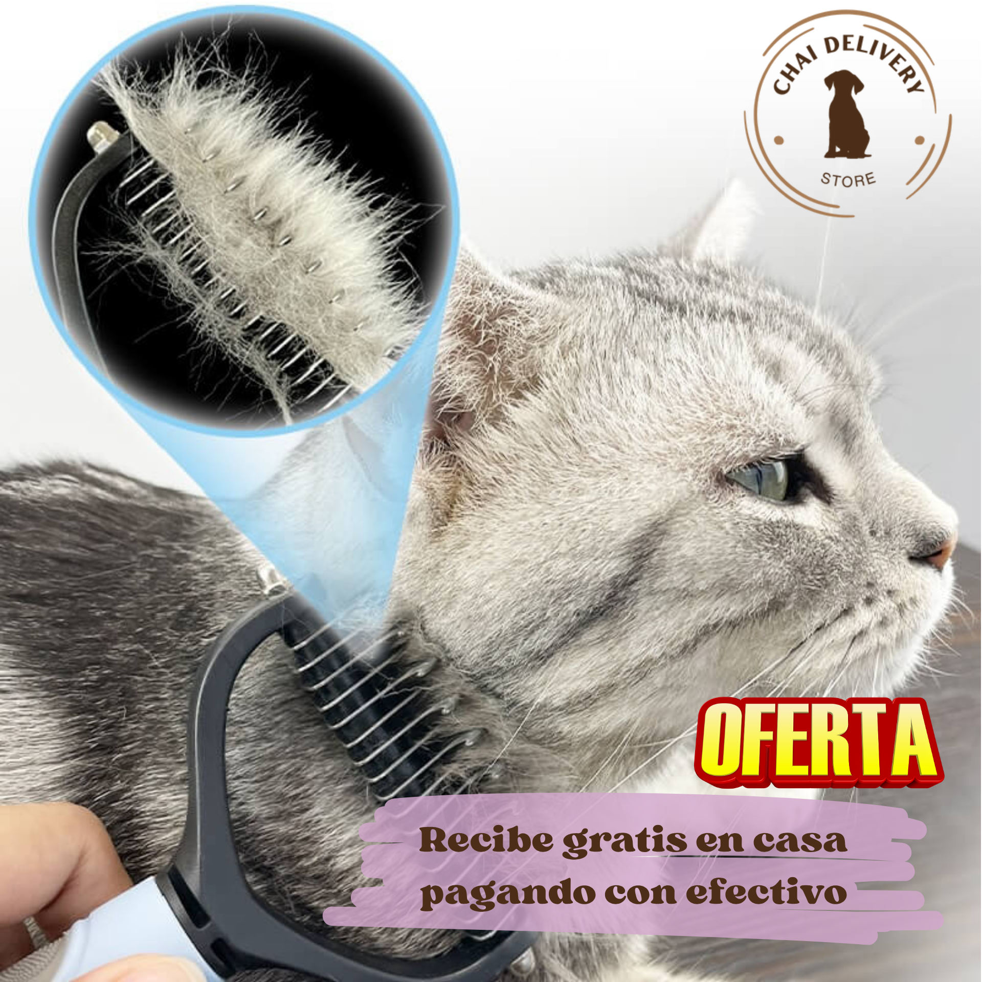 CEPILLO ANTINUDOS PARA MASCOTAS