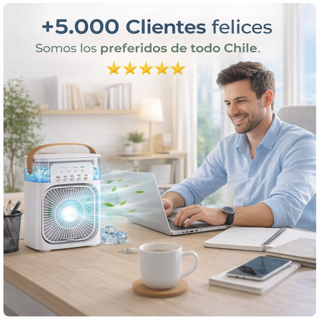 VENTILADOR PORTÁTIL: COOLBREEZE ❄️ | Aire fresco donde más lo necesitas