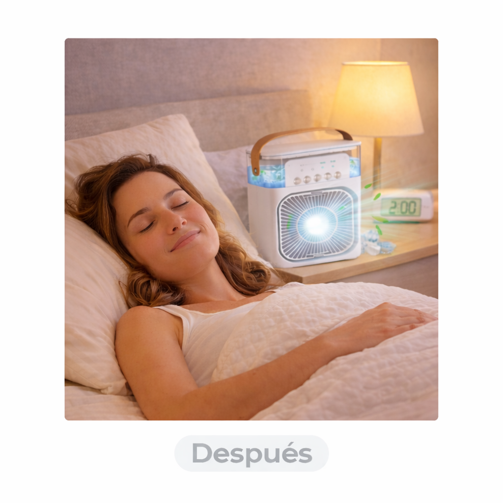 VENTILADOR PORTÁTIL: COOLBREEZE ❄️ | Aire fresco donde más lo necesitas