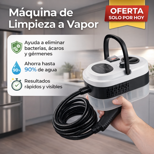 LIMPIADOR A VAPOR 2500W – Desinfección Profunda Sin Químicos🧼✨