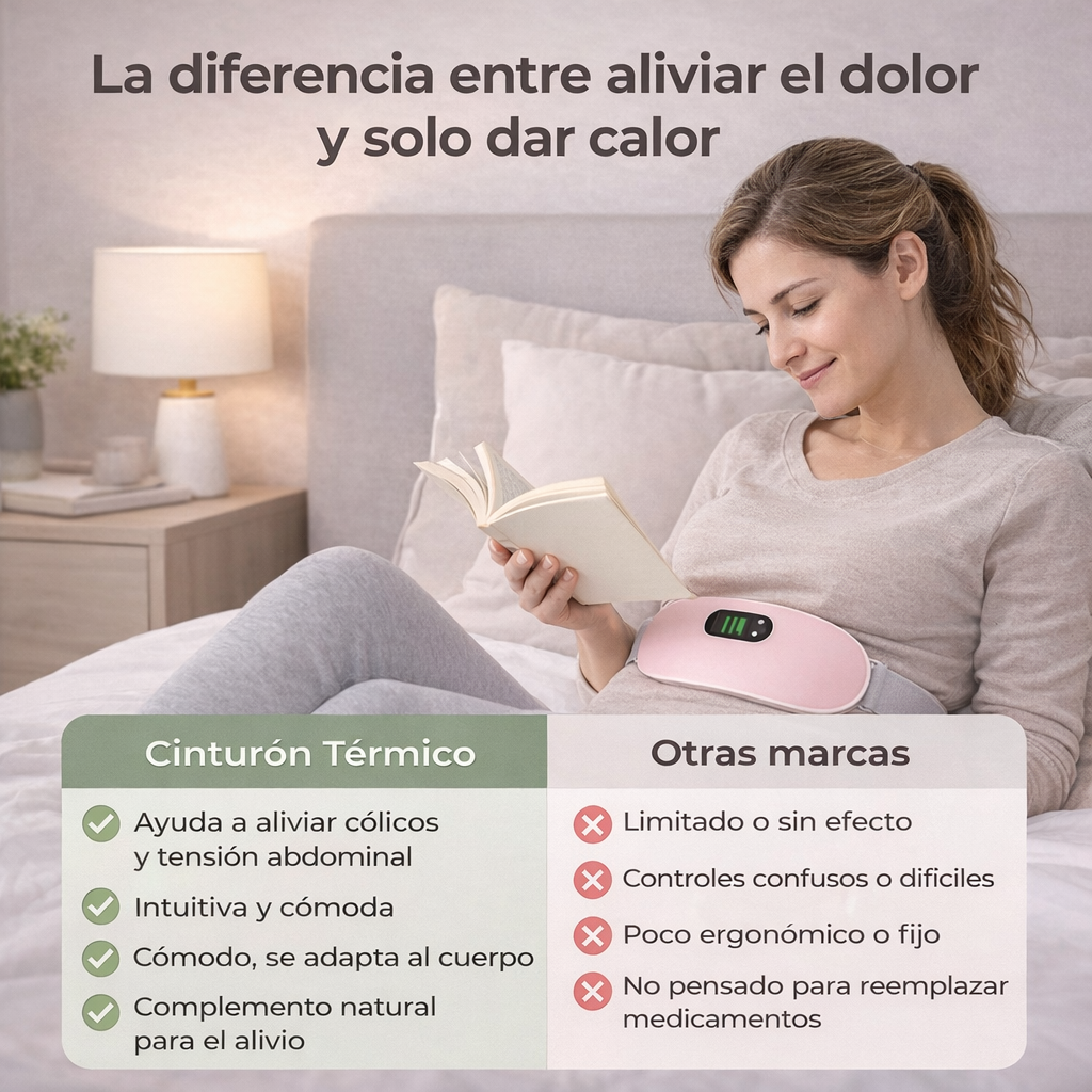WOMAN™ CINTURÓN TÉRMICO – Alivia Cólicos y Dolor Abdominal 💆‍♀️🔥