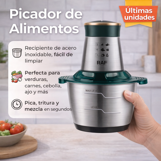 PROCESADOR DE ALIMENTOS  2L – Pica, Tritura y Ahorra Tiempo en la Cocina 🍴⚡