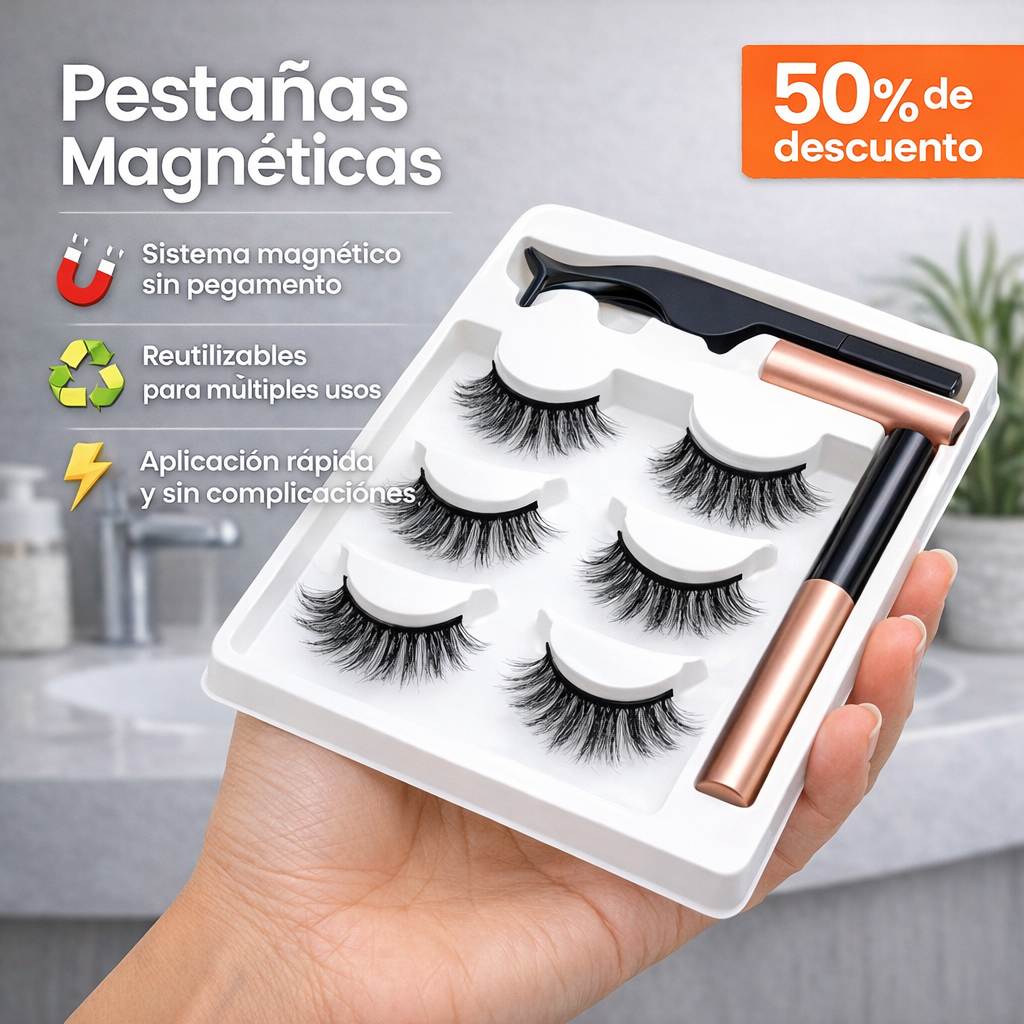 PESTAÑAS MAGNETICAS REUTILIZABLES