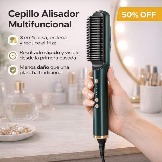 CEPILLO MULTIFUNCIONAL 3 en 1 – Salón en Casa🌟💫