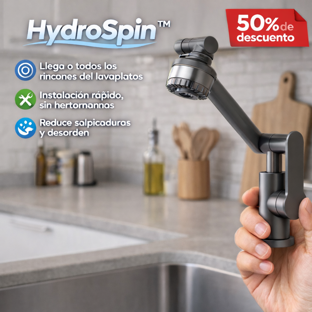 GRIFO FLEXIBLE (GIRATORIO) 1080° 💧 | Limpieza fácil y sin desorden